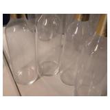 Lot of (4) 14" Glass Vase (gold)