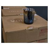 Lot of (3 Boxes) Volens Glass Votive / Tea Light Candleholder 12-count ( 36 total items ) (navy blue & gold)