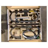 Lot of American Standard Fairbury 2S Single-Handle Pull-Down Sprayer Kitchen Faucet in Stainless Steel  Customer Returns See Pictures