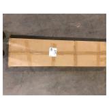 HARDWOOD REFLECTIONS Solid Wood Butcher Block Shelf 48in. W X 12in. D X 1.5in. H in Unfinished Acacia  Customer Returns See Pictures