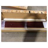 HODEDAH 2-Door Armoire with 2-Drawers in Mahogany  Customer Returns See Pictures