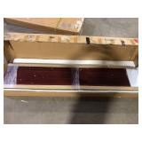 HODEDAH 2-Door Armoire with 2-Drawers in Mahogany  Customer Returns See Pictures