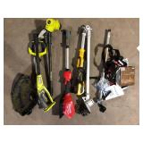 Lot of Assorted Powered Lawn Care Items  For Parts Various Models and Conditions  Customer Returns See Pictures