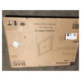 Home Decorators Collection Aberdeen 28 in. W x 40 in. H Rectangular Framed Wall Mount Bathroom Vanity Mirror in Antique Oak Customer Returns See  Pictures