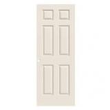 Lot of JELD-WEN 30 in. x 80 in. 6 Panel Colonist Primed Textured Molded Composite Interior Door Slab     Customer Returns See  Pictures