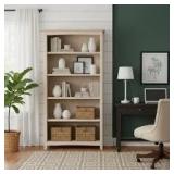 International Concepts 60 in. H Unfinished Solid Wood 5-Shelf Standard Bookcase Customer Returns See Pictures