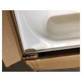 Bootz Industries Maui 60 in. x 30 in. Alcove Soaking Bathtub with Left Drain in White Damaged Customer  Returns See Pictures