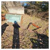 Approx 12 foot 1/2" Diameter Log Change, 2 Diesel Fuel Barrels, Allis Chalmers Hitch Attachment