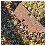 Approx 12 foot 1/2" Diameter Log Change, 2 Diesel Fuel Barrels, Allis Chalmers Hitch Attachment