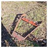 Approx 12 foot 1/2" Diameter Log Change, 2 Diesel Fuel Barrels, Allis Chalmers Hitch Attachment