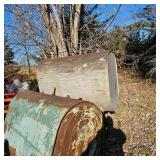 Approx 12 foot 1/2" Diameter Log Change, 2 Diesel Fuel Barrels, Allis Chalmers Hitch Attachment