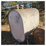 Approx 12 foot 1/2" Diameter Log Change, 2 Diesel Fuel Barrels, Allis Chalmers Hitch Attachment