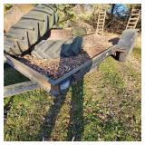 14Ft Skid Loader Style Trailer(Dual Tires in Picture not Included)