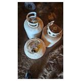 3-30lb Propane Tanks(2 Empty-1 Full)