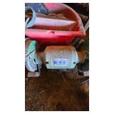 Bench Grinder, Roll of Rope and Misc