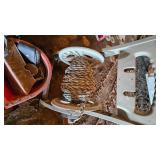 Bench Grinder, Roll of Rope and Misc