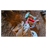 Bench Grinder, Roll of Rope and Misc