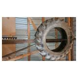 4 Tractor Tires (2)14-28 FireStone and (2) 16.9x34 BFG and Coop Brands