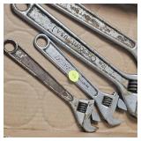 Lot of 4 Crescent wrenches as shown