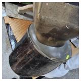 Lot of 2 Welding Masks, Taper, and Cement Tools and TV Mount