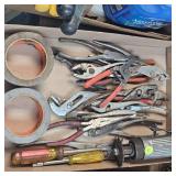Lot of Pliers,Needle Nose, Screwdrivers, Tape,Air Cutting Disc