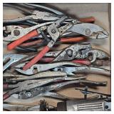 Lot of Pliers,Needle Nose, Screwdrivers, Tape,Air Cutting Disc