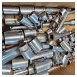 Lot of 1/2" Sockets and Extensions. Craftsman and Various Brands