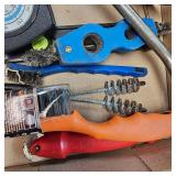 Lotof Wire Brushes, Chalk Line Markers and Poweder, Brushes, Misc