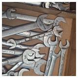 Lot of of Standard wrenches, with various brands