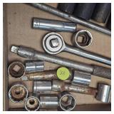 Assorted lot of Sockets-Extentions and 3/8 Ratchets