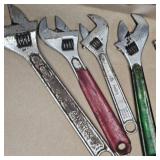 Diamon Proto Crescent Wrenches, Lot of 4