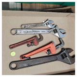 Lot of 5 Diamond, Truecreaft Adjustable Jaw Crescent Wrenches
