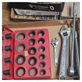 1/2" Drive William USA Ratchet and Ext and Craftsman Crescent Adj Jaw Wrenches and O Ring Kit