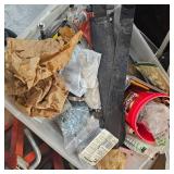 Big Lot of Screws, Connectors, Sheet Metal Screws, Lag Bolts, Electrical Connectors, 2 Machetes