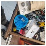 Big Lot of Screws, Connectors, Sheet Metal Screws, Lag Bolts, Electrical Connectors, 2 Machetes