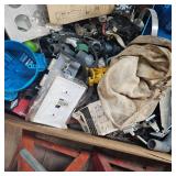 Big Lot of Screws, Connectors, Sheet Metal Screws, Lag Bolts, Electrical Connectors, 2 Machetes