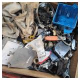 Big Lot of Screws, Connectors, Sheet Metal Screws, Lag Bolts, Electrical Connectors, 2 Machetes