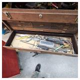 2-Piece Kennedy Machinists tool box with Misc Tools and Guages