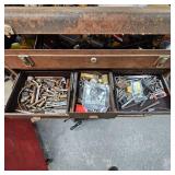 2-Piece Kennedy Machinists tool box with Misc Tools and Guages