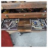 2-Piece Kennedy Machinists tool box with Misc Tools and Guages