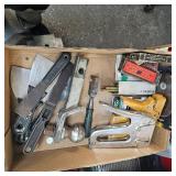 Lot of Staplers, Cuttoff Wheels, Putty Knives, Staples and Misc