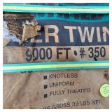 2 Like New Rolls of Baling Twin, 9,000 feet #350, Still in Wrapper