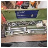Lot of Traps and 3/4" Drive Socket Set, Extentions, Torch Gauges, Horse Shoes