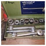 Lot of Traps and 3/4" Drive Socket Set, Extentions, Torch Gauges, Horse Shoes