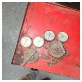 Lot of Traps and 3/4" Drive Socket Set, Extentions, Torch Gauges, Horse Shoes