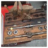 Tap and Die Set, Belt Buckle, 4"Vise