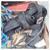 Lot of 30ft Dog Tie Out and Straps, Ropes