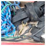 Lot of 30ft Dog Tie Out and Straps, Ropes