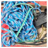 Lot of 30ft Dog Tie Out and Straps, Ropes