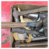 Box of Hammers, Hitch Pins, Grease Gun